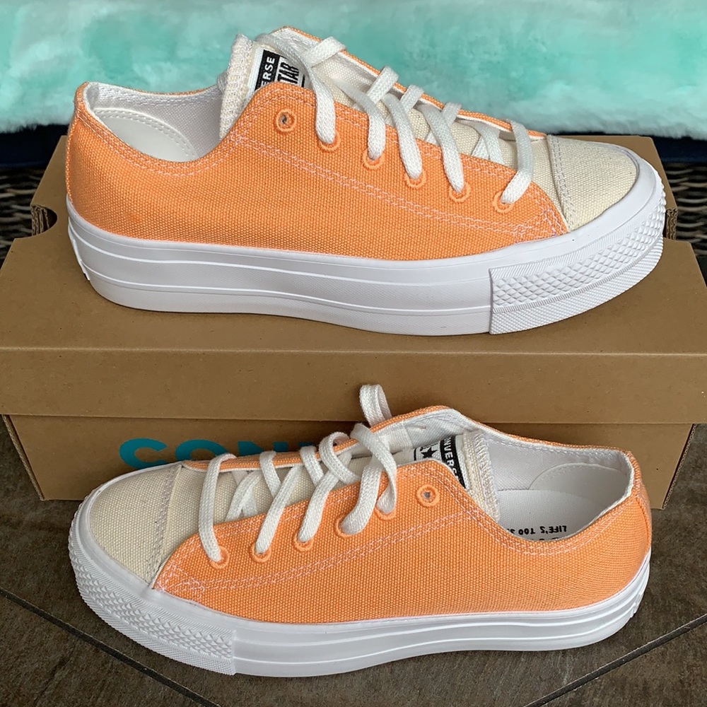 CONVERSE CTAS LIFT OX FUEL ORANGE/WHITE WMNS - Picture 5 of 15